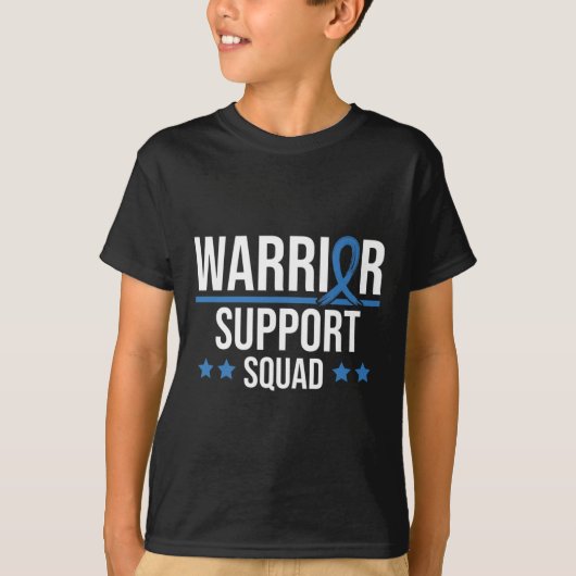 Diabetesbewustzijn Warrior Support Squad T-shirt (Voorkant)