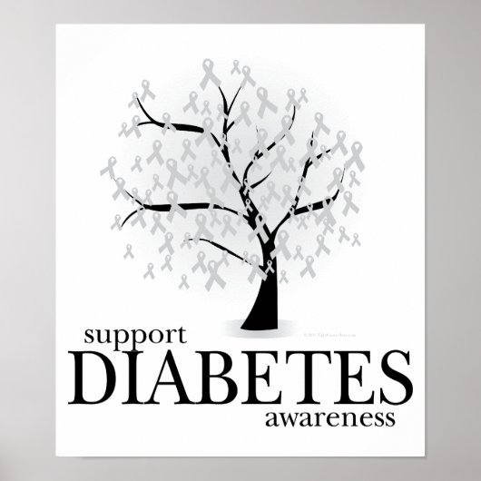 Diabetesboom Poster (Voorkant)