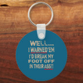 Diabetic Amputee Leg Foot Cool Sense Of Humor Funn Sleutelhanger (Voorkant)