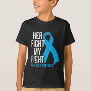 Diabetic Daugher Support Family Diabetes Awareness T-shirt