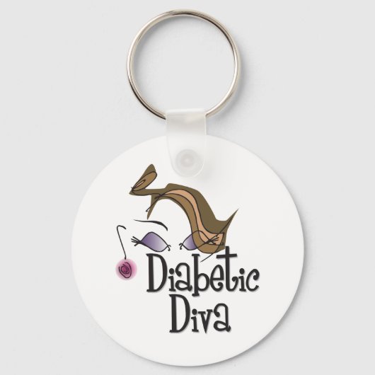 Diabetic Diva Sleutelhanger (Voorkant)