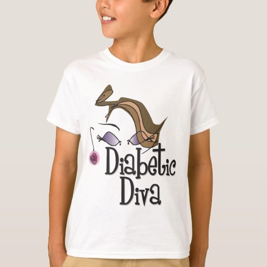 Diabetic Diva T-shirt (Voorkant)