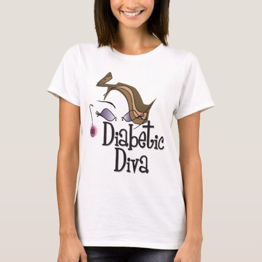 Diabetic Diva T-shirt (Voorkant)