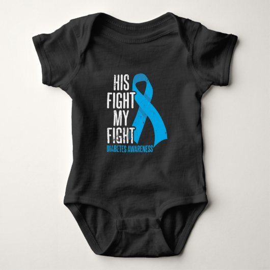 Diabetic Son Support Family Diabetes Awareness Romper (Voorkant)