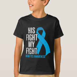 Diabetic Son Support Family Diabetes Awareness T-shirt