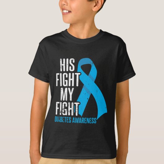 Diabetic Son Support Family Diabetes Awareness T-shirt (Voorkant)