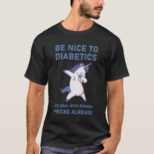 diabetici die we nu al met voldoende prikken aanpa t-shirt