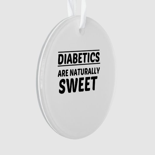DIABETICS ZIJN NATUURLIJK SCHAKELAAR ORNAMENT (voorkant)