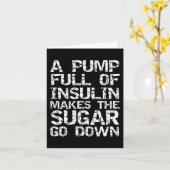 Diabetisch Gift a Pomp vol met insuline maakt de s Kaart (Gele Bloem)