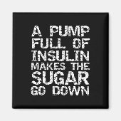 Diabetisch Gift a Pomp vol met insuline maakt de s Magneet (Voorkant)