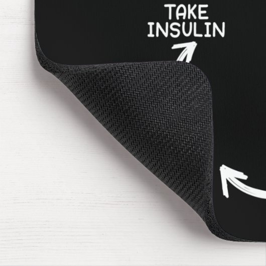 Diabetisch leven Diabetes Bewustheid Maand Insulin Muismat (Hoek)