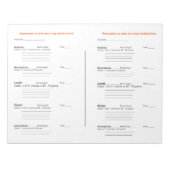 Diabetisch Notitieblok Dagelijks Logboek (Voorkant)