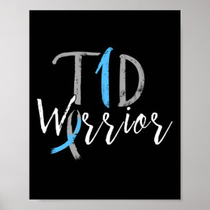 Diabetisch plezier Type 1 Diabetes Awareness Poster