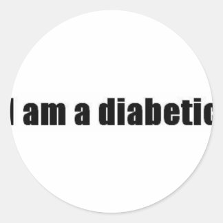 Diabetisch Ronde Sticker