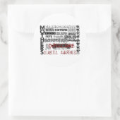 DIABETISCHE BEWUSTMAKING RONDE STICKER (Tas)