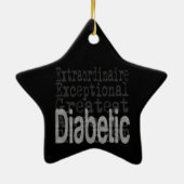 Diabetische extraordinaire keramisch ornament (Achterkant)