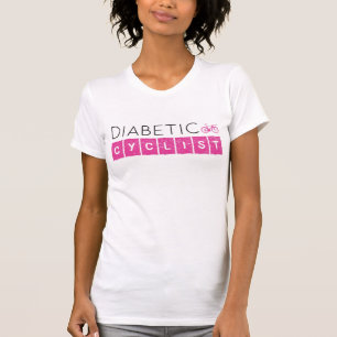 Diabetische fietser t-shirt
