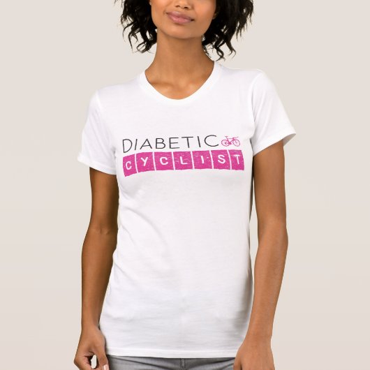 Diabetische fietser t-shirt (Voorkant)