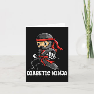 Diabetische Ninja Diabetes Awareness Maand T1d Typ Kaart