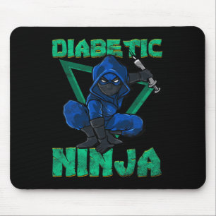 Diabetische Ninja Type 1 Diabetes Awareness Gift I Muismat