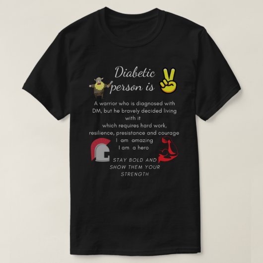 DIABETISCHE PERSOON T SHIRT Lichtgewicht.png (Design voorkant)