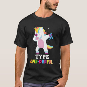 Diabetische type 1 diabetes T1D type 1-derful Unic T-shirt