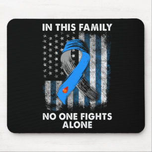 Diabetische Type 1 T1D Diabetes Awareness USA Flag Muismat