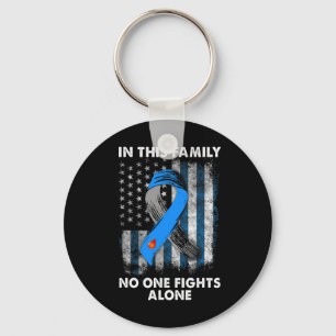 Diabetische Type 1 T1d Diabetes Awareness USA Vlag Sleutelhanger