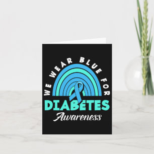 Diabetische Type 1 T1d Wij Draag blauw voor diabet Kaart