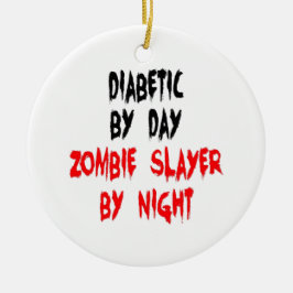 Diabetische zombiedoder keramisch ornament