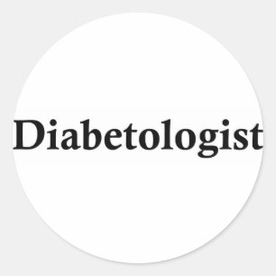 Diabetoloog Ronde Sticker