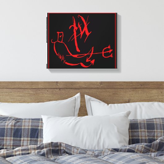 Diablo Canvas Afdruk (Insitu (Slaapkamer))
