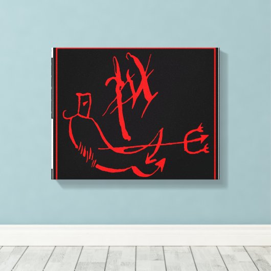 Diablo Canvas Afdruk (Insitu (Houten vloer))