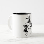Diablo Dance Tweekleurige Koffiemok (Voorkant links)