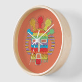 Diablo Huma Mask Clock - Burnt Sienna Background (Hoek)