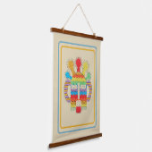 Diablo Huma Masker Tapestry - Beige Background Hangend Wandkleed (Gebogen)