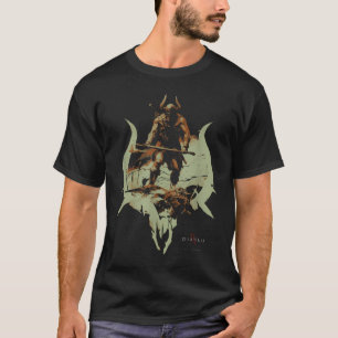 Diablo Iv Barbaar Badge Vervuild T-shirt