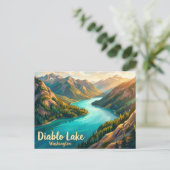Diablo Lake VS Briefkaart (Staand voorkant)