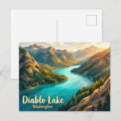 Diablo Lake VS Briefkaart (Voorkant / Achterkant)