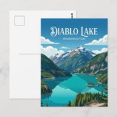 Diablo Lake VS Briefkaart (Voorkant / Achterkant)