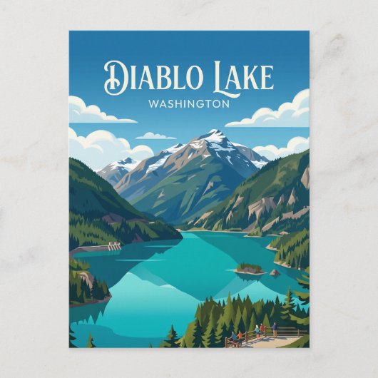 Diablo Lake VS Briefkaart (Voorkant)
