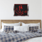 Diablo met Moon Phases Canvas Afdruk (Insitu (Slaapkamer))