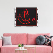 Diablo met Moon Phases Canvas Afdruk (Insitu (Woonkamer))