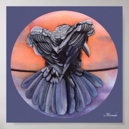 Diablo The Crow Black Raven Art Print Miranda