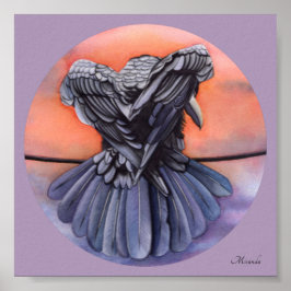 Diablo The Crow Black Raven Art Print Miranda