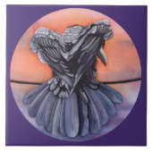 Diablo The Raven Ceramic Tile in 2 Sizzen Tegeltje (Voorkant)