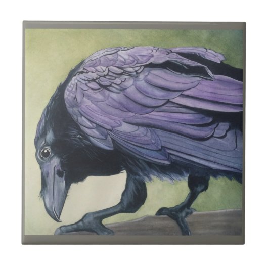 Diablo The Raven Ceramic Tile in 2 Sizzen Tegeltje (Voorkant)
