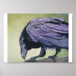 Diablo The Raven Crow Waterverf Print Fine Paper