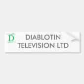 DIABLOTINE TELEVISION LTD BUMPERSTICKER (Voorkant)