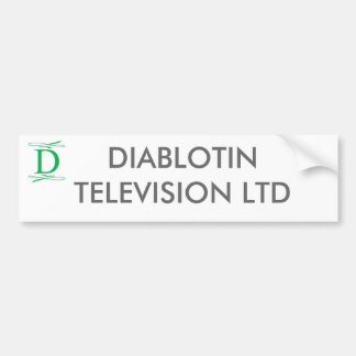 DIABLOTINE TELEVISION LTD BUMPERSTICKER